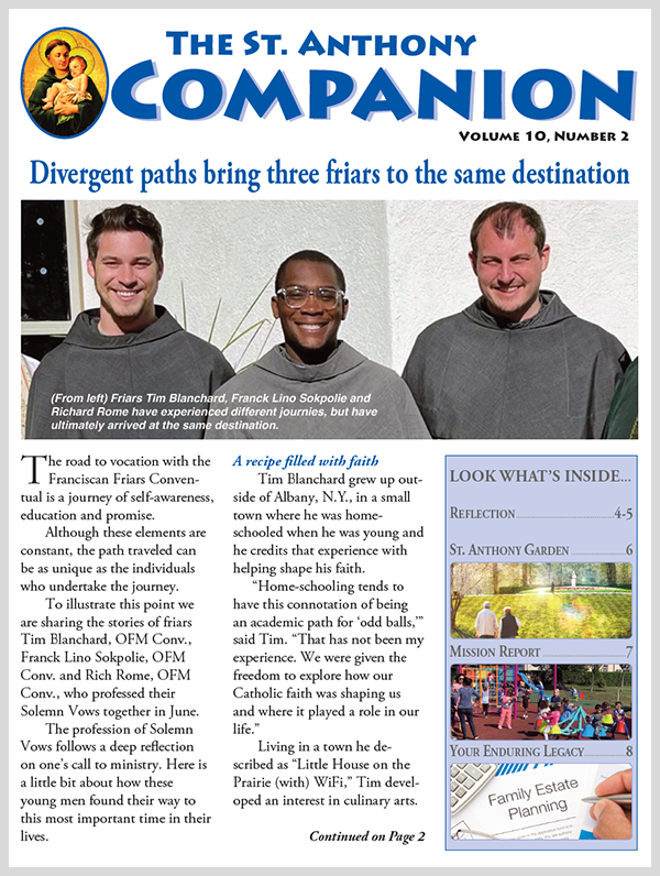Divergent paths bring three friars to the same destination!